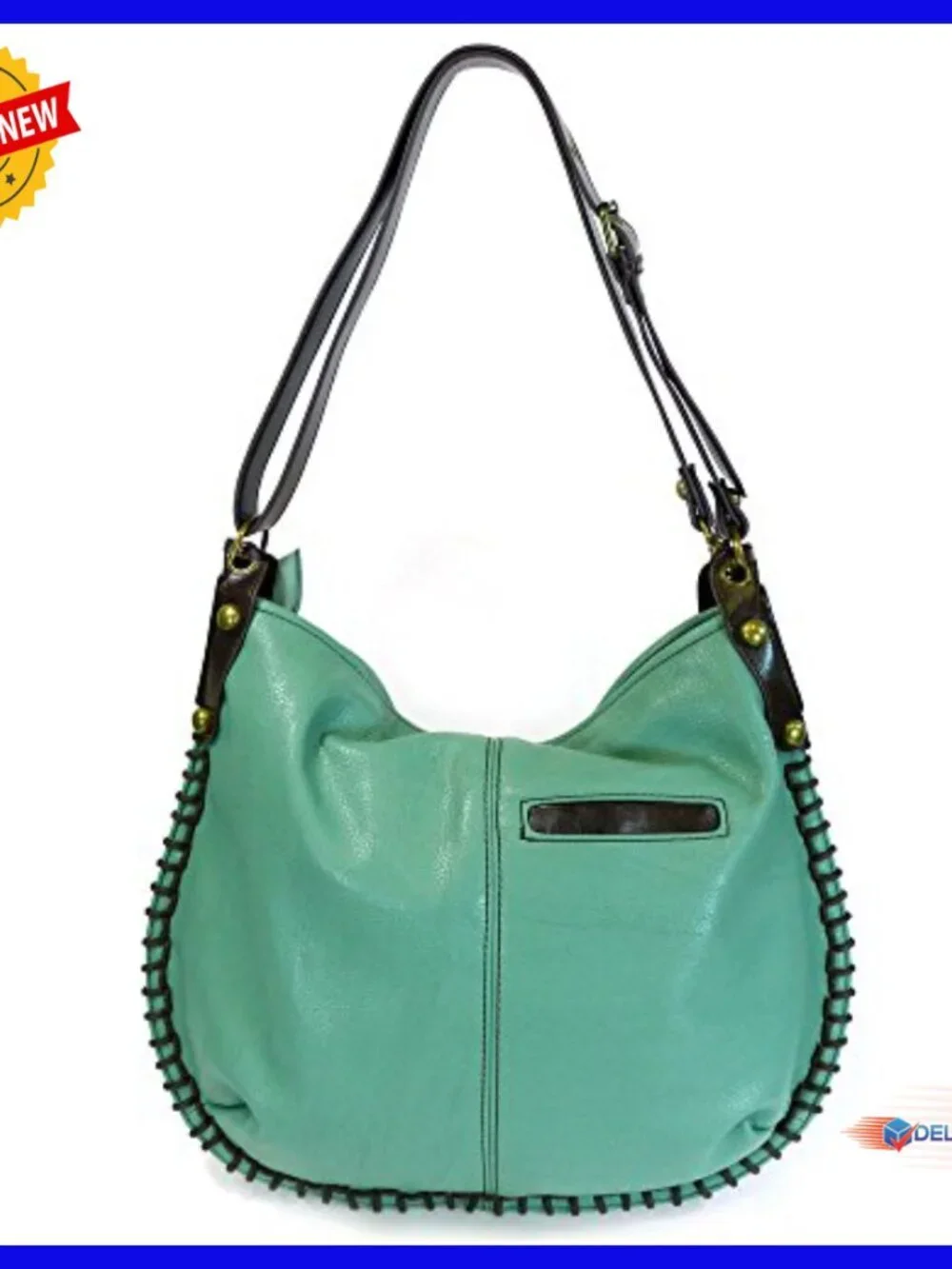 Large Vegan Leather Hobo Tote with Matching Wallet Crossbody Bag